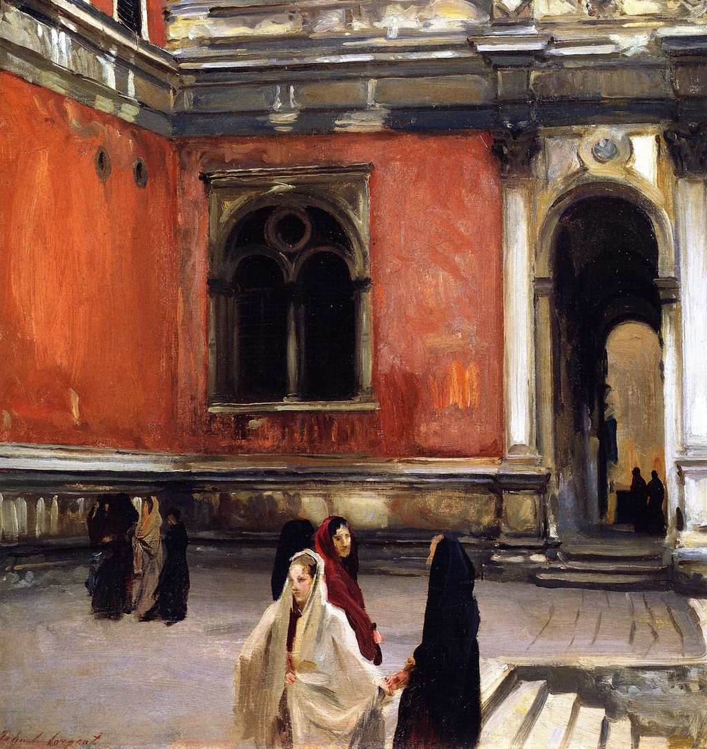 1024x1085 Campo Behind The Scuola Di San Rocco Painting John Singer - Rocco Painting