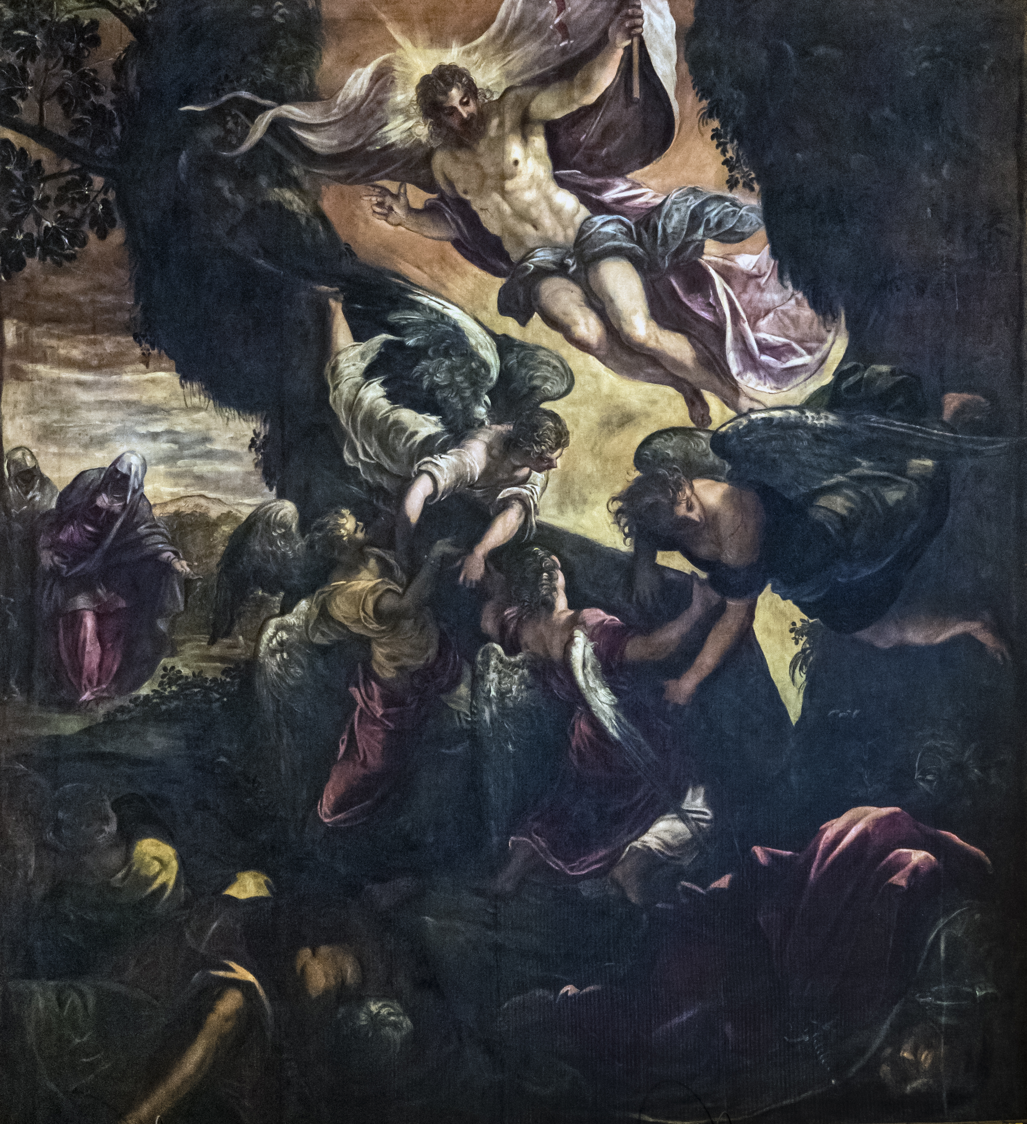 3388x3706 Filepaintings By Tintoretto In Scuola Grande Di San Rocco - Rocco Painting