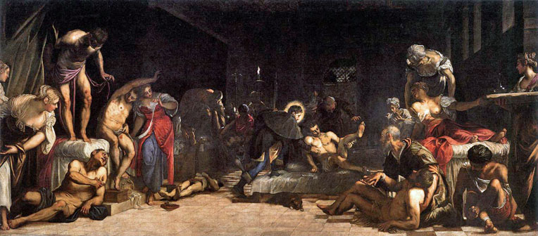 764x336 Jacopo Robusti Tintoretto - Rocco Painting