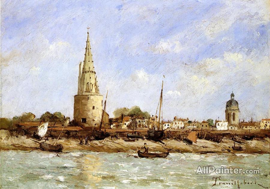 900x630 Paul Desire Trouillebert La Rochelle Oil Painting Reproductions - Rochelle Painting