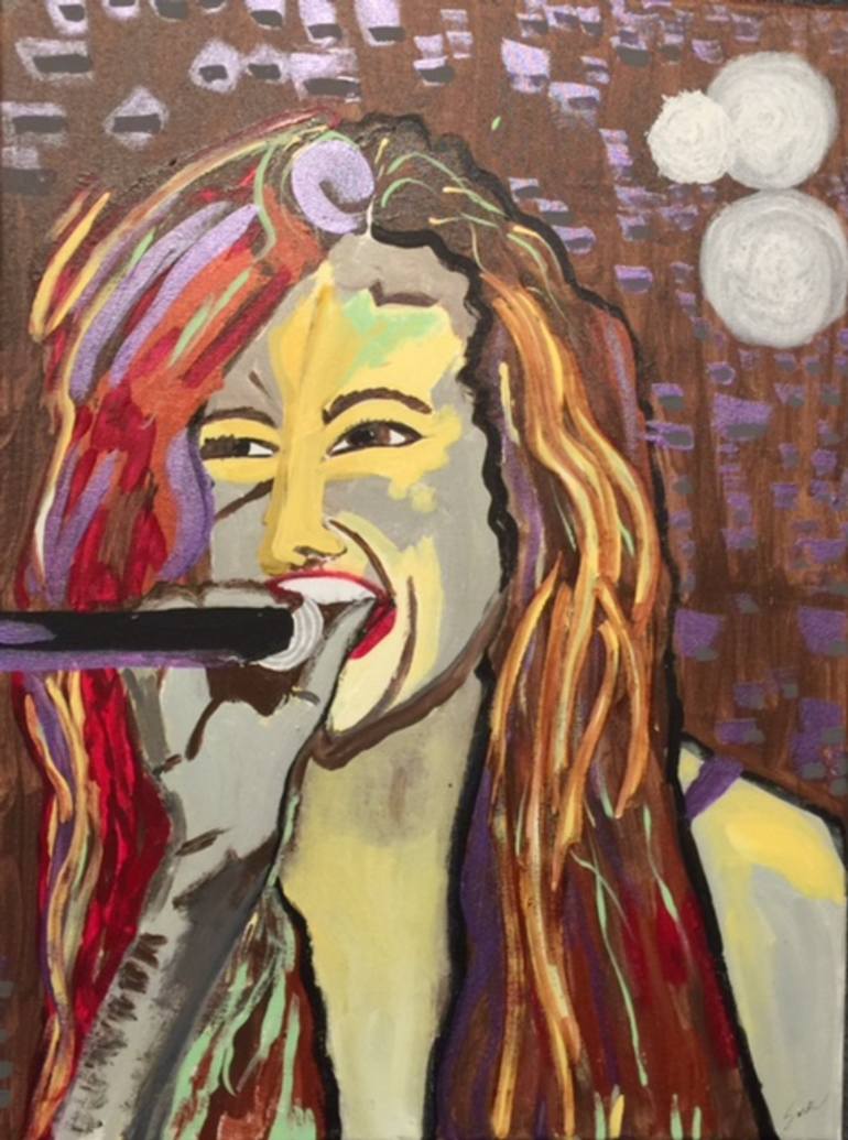 770x1035 Saatchi Art Born To Rock N' Roll Painting By Sara Morsey - Rock And Roll Painting