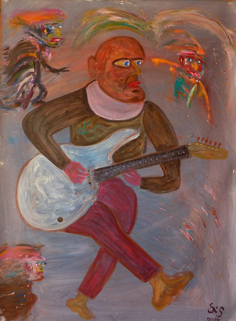 770x1045 Saatchi Art Rock'N'Roll Painting By Serge Lis Eliseev - Rock And Roll Painting