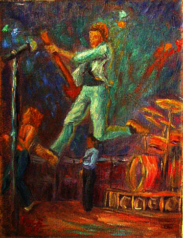 374x487 Pete Townshend The Who Paintings And Prints By Paulb - Rock Band Painting