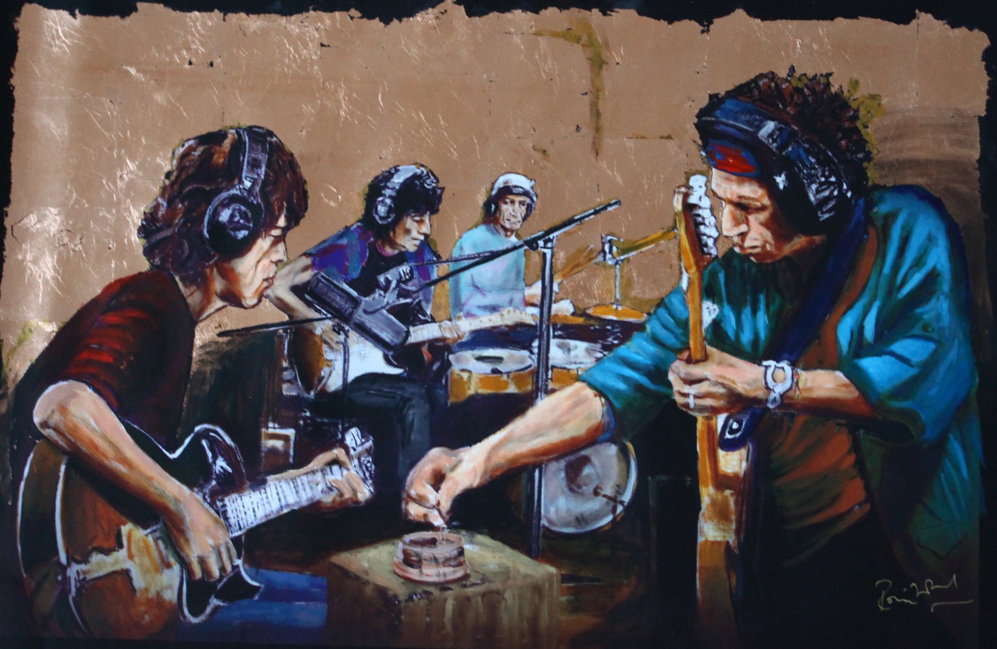 2048x1333 For Me, My Art's Just Another Way To Express Myself - Rock Band Painting