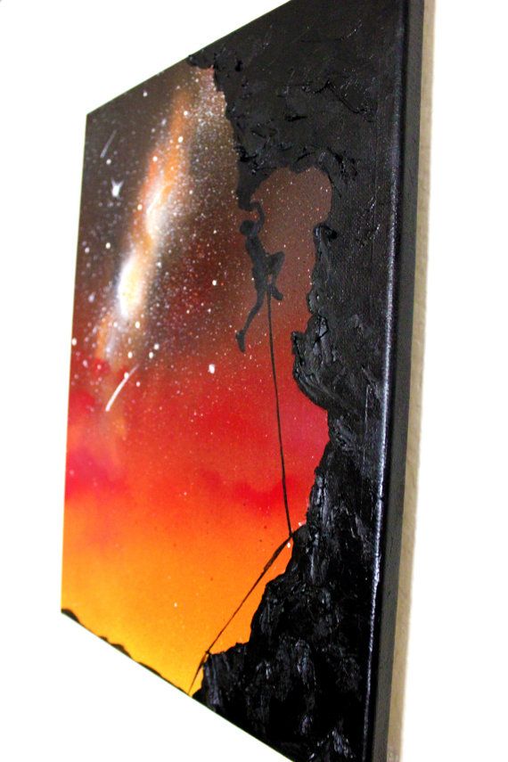 570x855 Galxy Art - Rock Climbing Painting