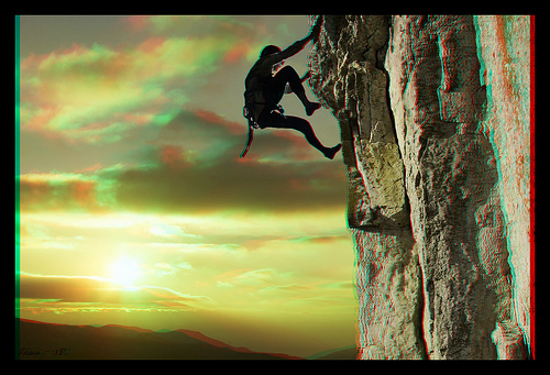 500x341 Rocky - Rock Climbing Painting