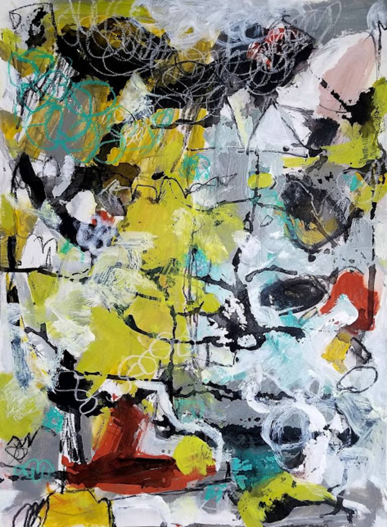 770x1050 Saatchi Art Rock Climbing Painting By Aisha Khan - Rock Climbing Painting