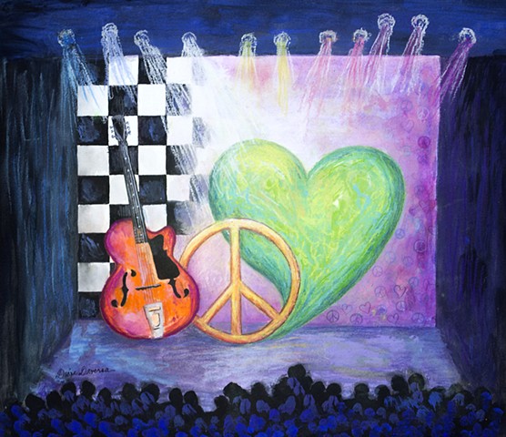 556x480 Diane Daversa Art Amp Design - Rock N Roll Painting