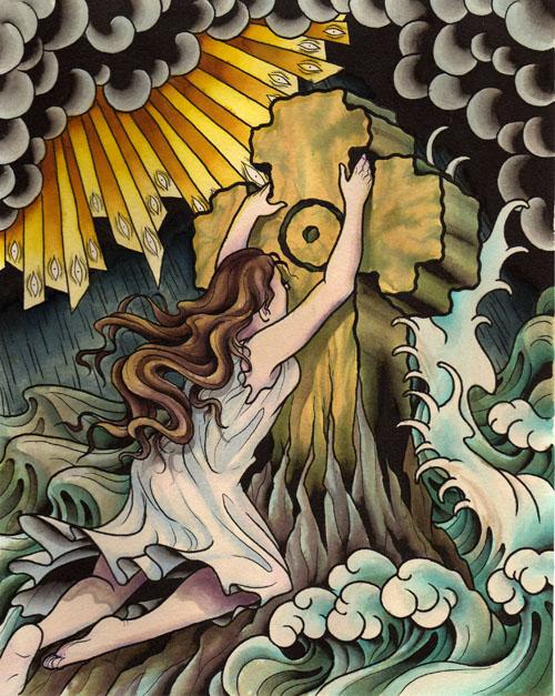 500x627 Rock Of Ages Occult Vibrations - Rock Of Ages Painting