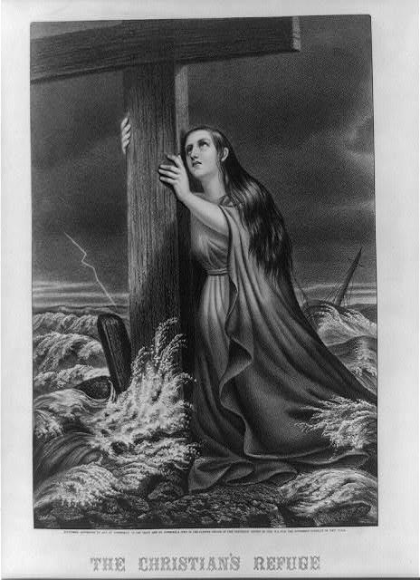 464x640 The Christian's Of Ages, Cleft For Me, Let Me Hide - Rock Of Ages Painting