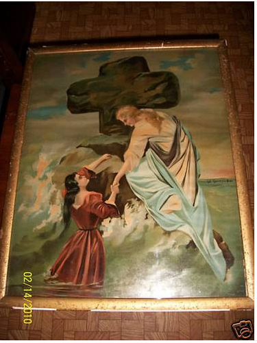 375x500 Grimshaw Rock Of Ages Vintage Tattoo Flash - Rock Of Ages Painting