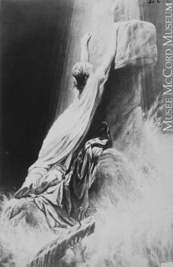 249x385 Painting Of The Rock Of Ages, Montreal, Qc, 1868 - Rock Of Ages Painting