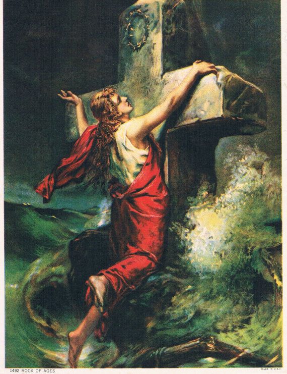 570x741 Reserved For Uira Rock, Art Calendar And Occult - Rock Of Ages Painting