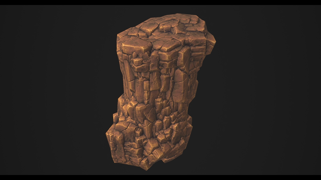 1280x720 Hand Painted Texture Breakdown - Rock Texture Painting