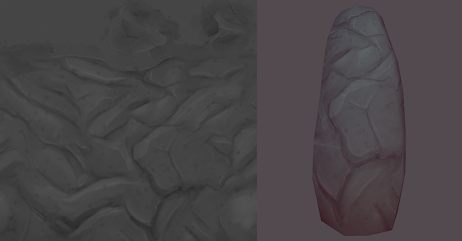 920x480 Stylised Rocks - Rock Texture Painting
