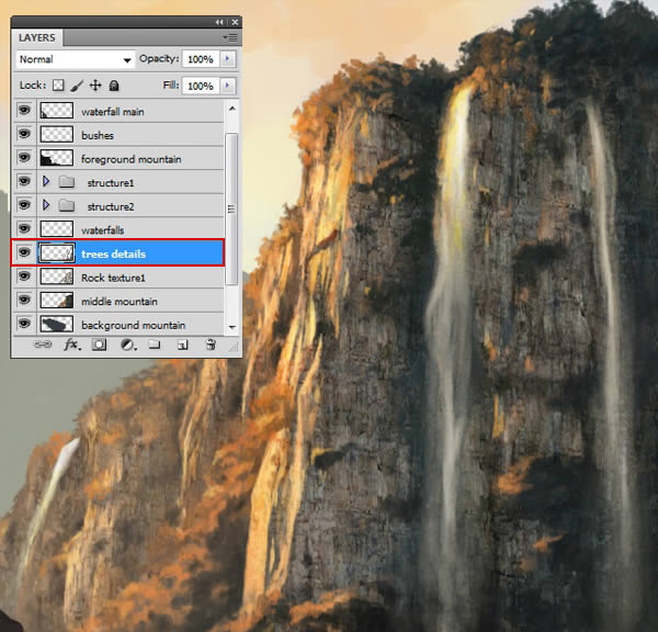 600x576 Create A Middle Earth Inspired Landscape In Photoshop - Rock Texture Painting