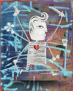 240x300 Rockabilly Paintings Fine Art America - Rockabilly Painting