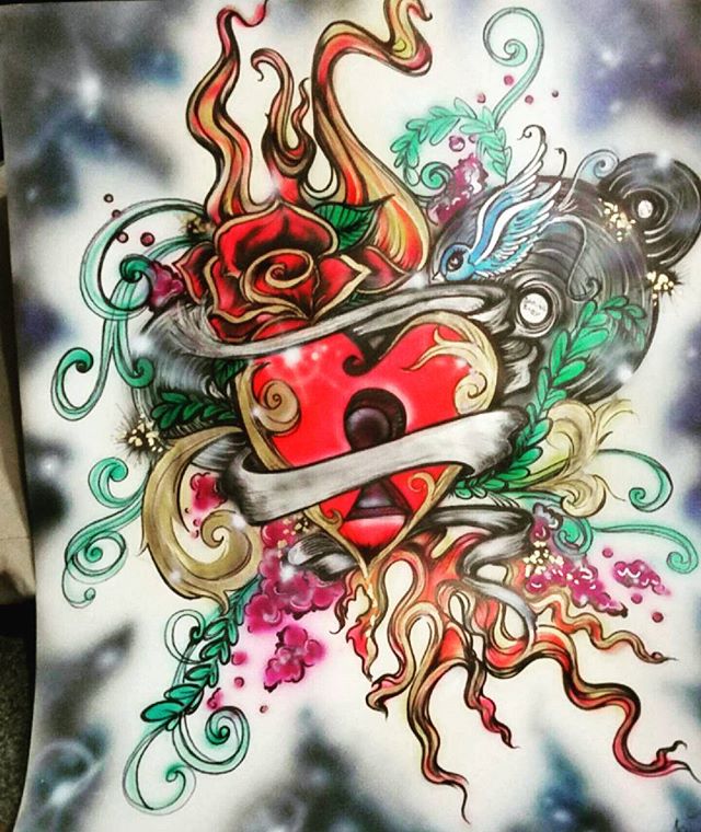 640x760 Face Painting - Rockabilly Painting