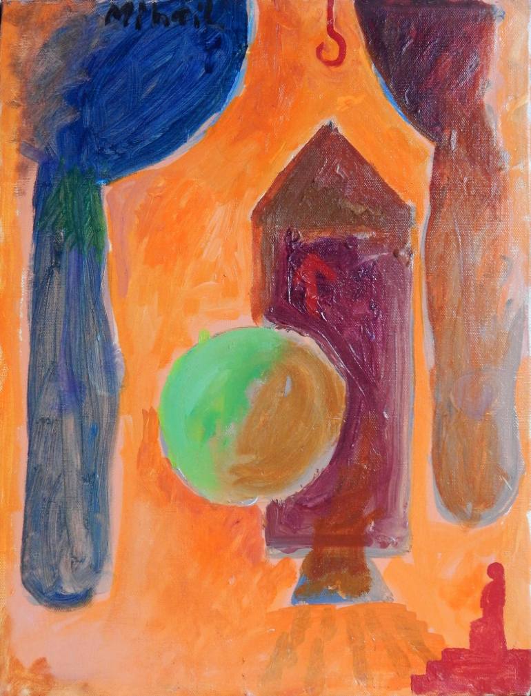 770x1009 Saatchi Art Hot Rocket Painting By Mihail Simeonov - Rocket Painting