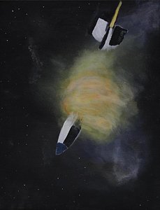 229x300 Rocket Ship Paintings - Rocket Ship Painting