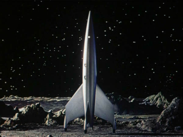600x450 Destination Moon (1950, John Archer, Warner Anderson, Tom - Rocket To The Moon Painting