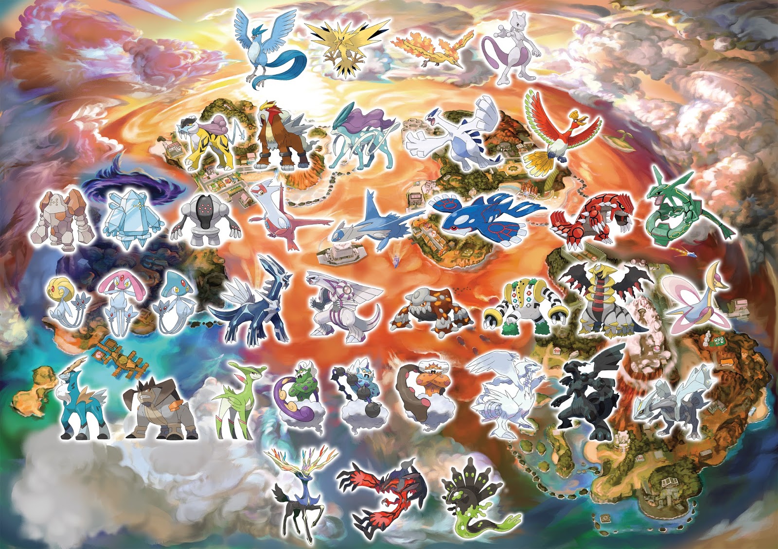 1600x1130 Meet Team Rainbow Rocket In Ultra Sun And Ultra Moon! - Rocket To The Moon Painting