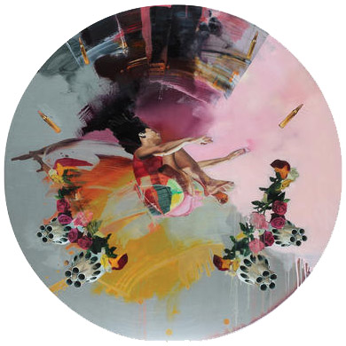 390x390 Chloe Early - Rocket To The Moon Painting