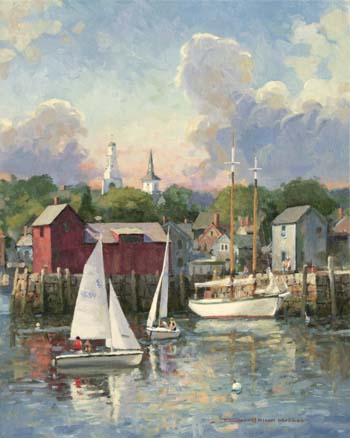 350x438 Mosher Gallery, Rockport, Ma - Rockport Painting