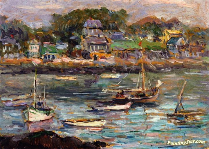 720x515 Rockport Harbor Artwork By Reynolds Beal Oil Painting Amp Art Prints - Rockport Painting
