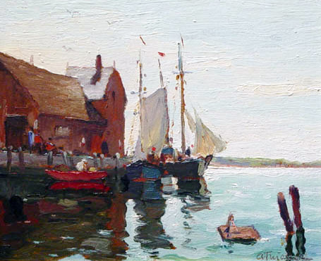 455x371 Anthony Thieme In St. Augustine's Lost Colony Surovek Gallery - Rockport Painting