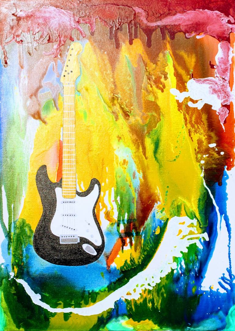 770x1083 Saatchi Art Rockstar Painting By Aditya Arora - Rockstar Painting