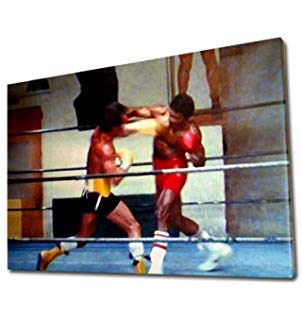 302x320 Rocky 3 Apollo Creed 30x20 Oil Painting, Framed, But Canvas Alone - Rocky 3 Ending Painting