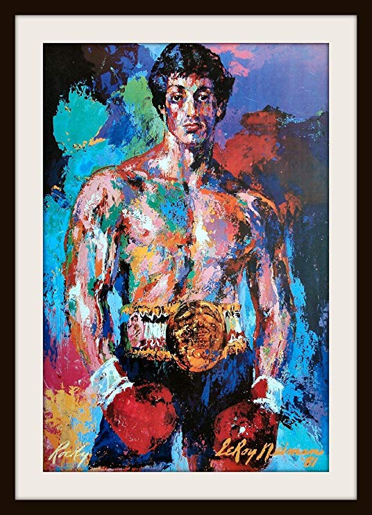 536x741 Rocky By Leroy Neiman - Rocky 3 Ending Painting
