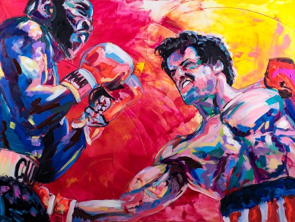1000x752 Rocky Iii - Rocky 3 Painting