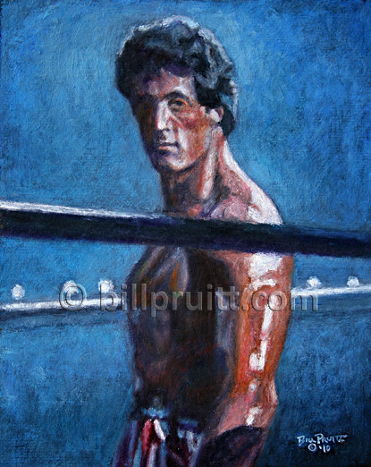 415x522 Sylvester Stallone Rocky Balboa Rocky 3 Art Print 12x16 Signed - Rocky 3 Painting