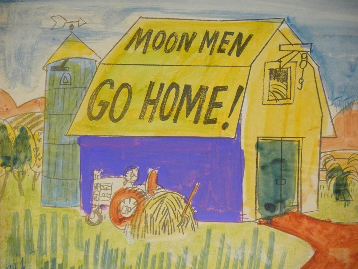 1200x900 The Art Of Jay Ward Productions Frank Hursh Painting Backgrounds - Rocky 3 Painting