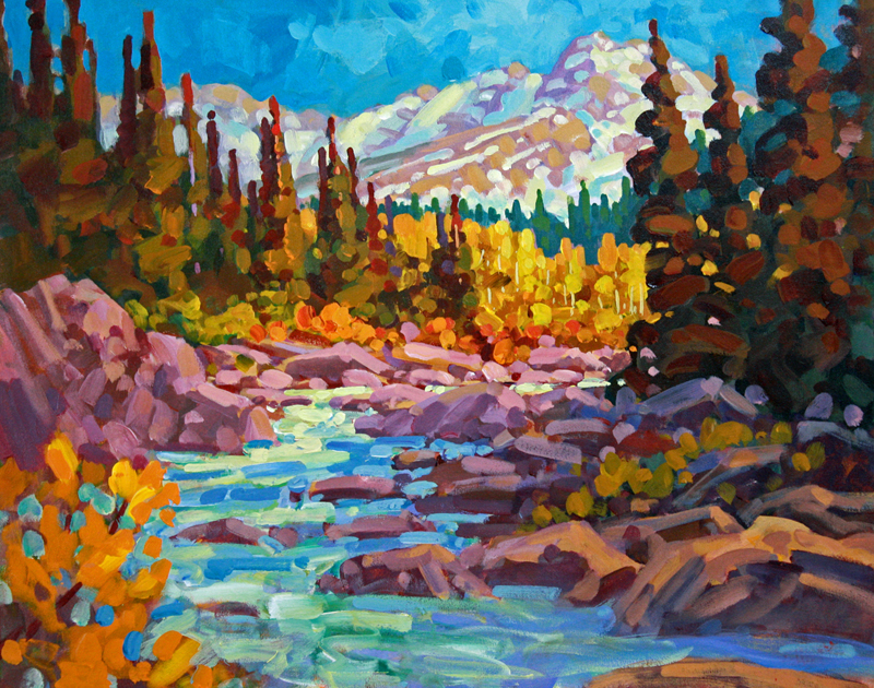 800x630 Mountain Landscape Paintings - Rocky 3 Painting Original