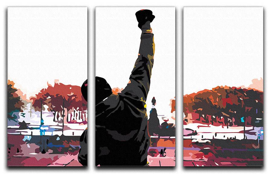 900x579 Rocky In Training 3 Split Panel Canvas Print Canvas Art Rocks - Rocky 3 Painting Original
