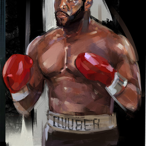 500x500 Artwork - Rocky 3 Painting Original