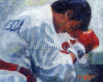 340x270 Sylvester Stallone Rocky Balboa Apollo Creed Art Print 12x16 - Rocky And Apollo Creed Painting