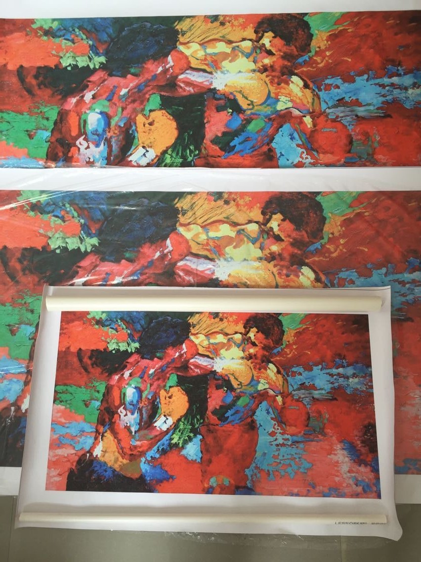 852x1136 Leroy Neiman Rocky Vs Apollo Painting Prints Thomas Kinkade Prints - Rocky And Apollo Painting