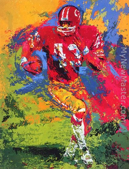 420x550 Leroy Neiman Rocky Ii Vs. Apollo Painting - Rocky And Apollo Painting