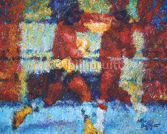 570x456 Sylvester Stallone Rocky Balboa Apollo Creed Art By Billpruittart - Rocky Apollo Creed Painting