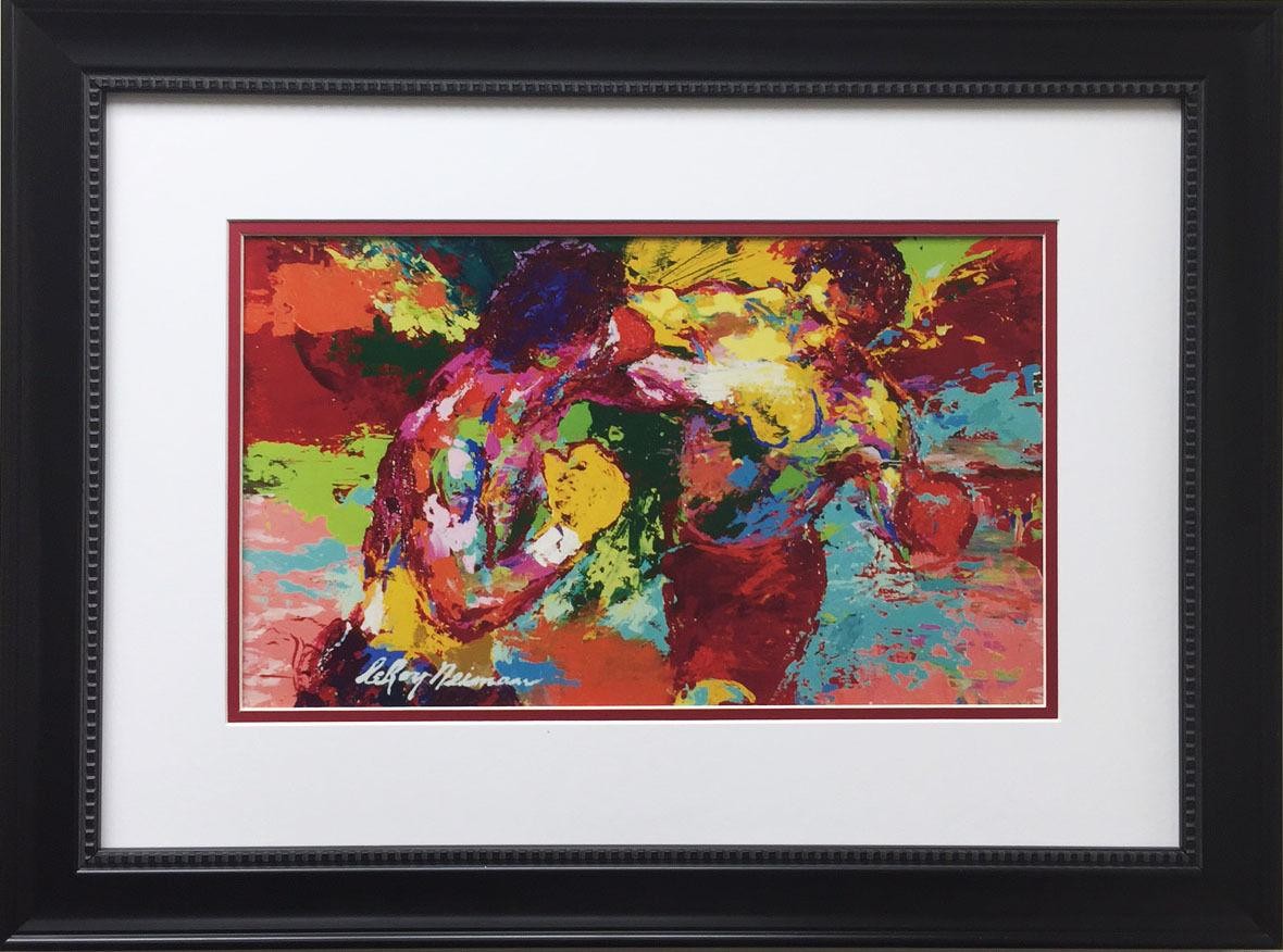 1180x876 Leroy Neiman The Knockout Custom Framed Lithograph Rocky Apollo - Rocky Apollo Creed Painting