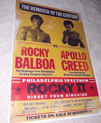 330x400 Rocky Balboa Vs Apollo Creed Fight Poster. Boxing. Free Uk Post - Rocky Balboa And Apollo Creed Painting