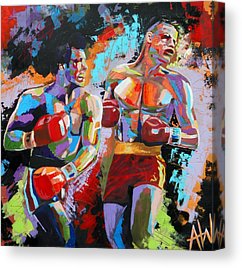 242x268 Rocky Balboa Art Fine Art America - Rocky Balboa And Apollo Creed Painting