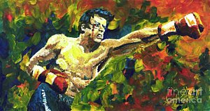 300x158 Rocky Balboa Paintings Fine Art America - Rocky Balboa And Apollo Creed Painting