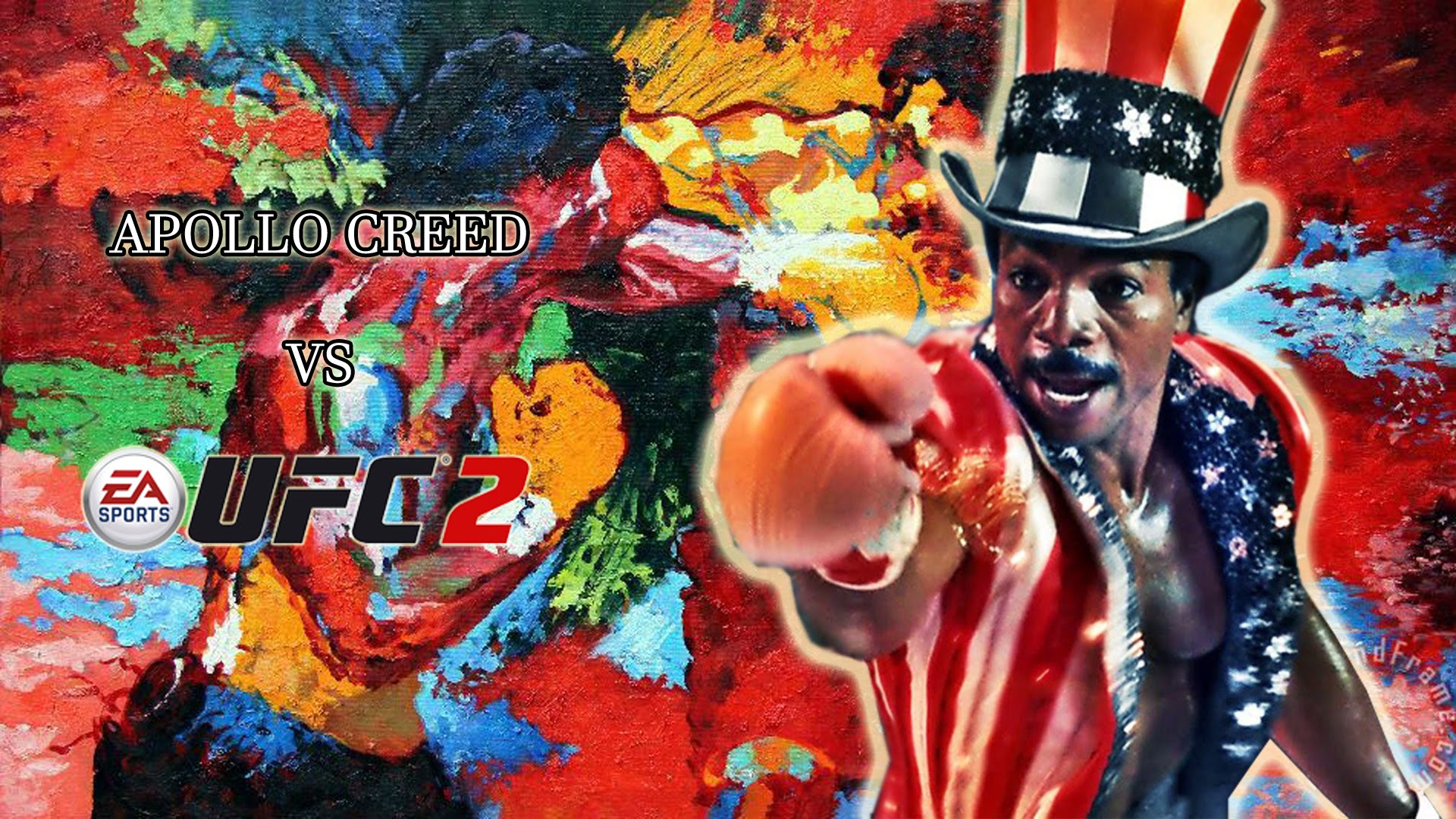 1920x1080 Apollo Creed Vs. Ufc2 - Rocky Balboa And Apollo Creed Painting