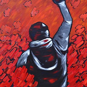 299x300 Rocky Balboa Paintings Fine Art America - Rocky Balboa Apollo Creed Painting