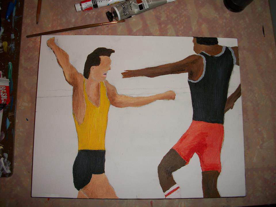 960x720 Rockyiii Instagram Tag - Rocky Balboa Apollo Creed Painting